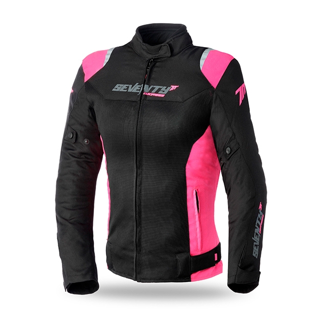 chaquetas/chaqueta seventy 70 sd jr50 verano racing mujer negra rosa