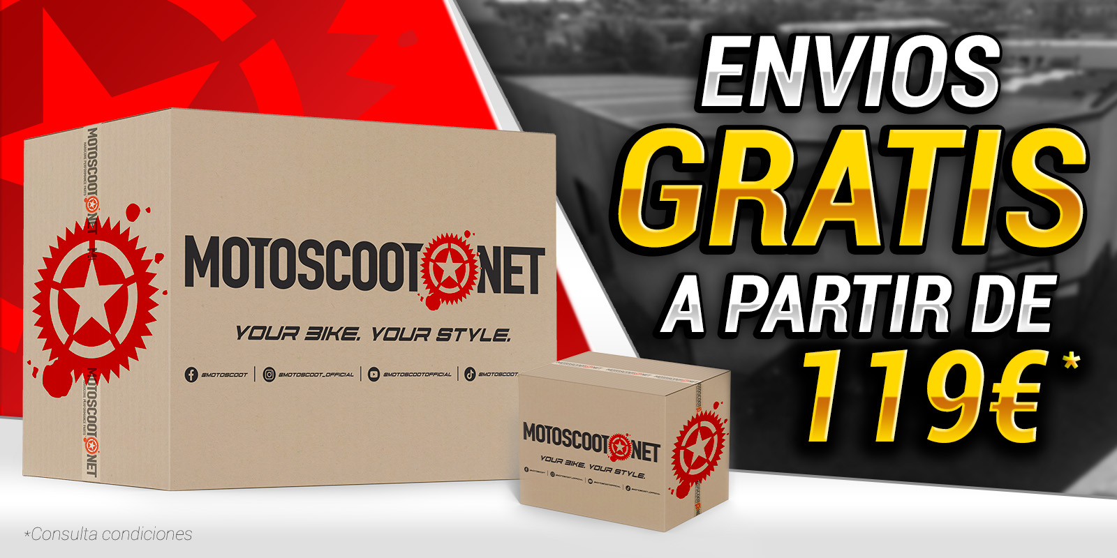 Envios gratis motoscoot