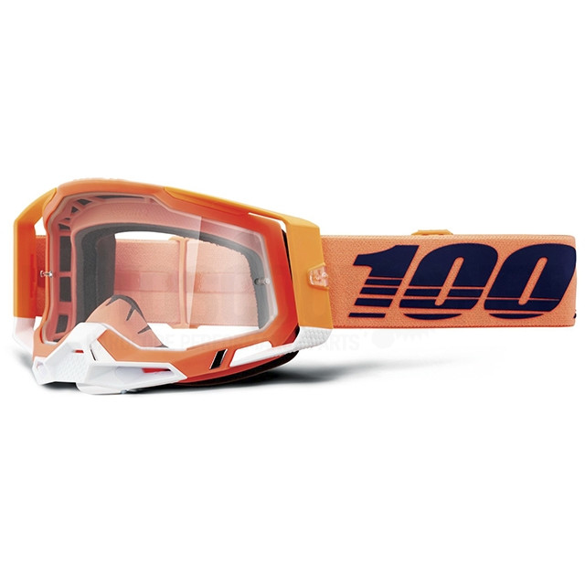 50009-00018 - Gafas Offroad 100% Racecraft 2 Coral - Cristal Transparente