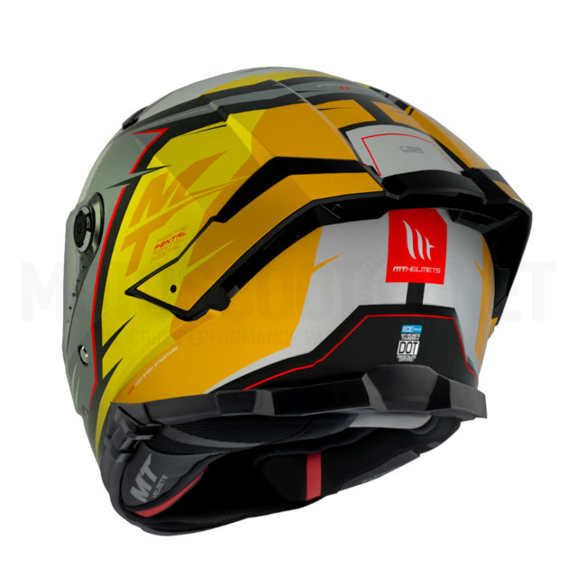 A-1308988132 Casco MT Helmets Thunder 4 SV Pental Gris/Amarillo Mate