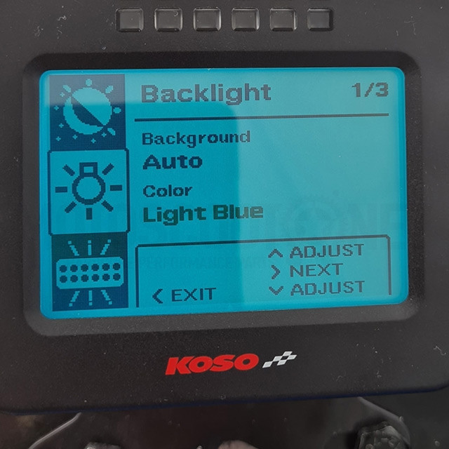 BA073000 Marcador completo multifunción RS2 Koso pantalla LCD G