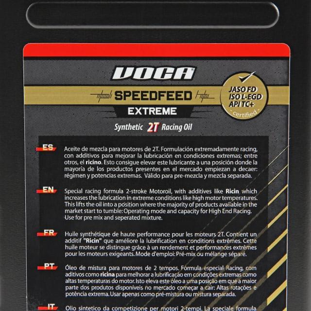 Aceite mezcla 2T 1L Speedfeed Voca Racing Ricino Sku:VCR-R10SPF-1 /v/c/vcr-r10spf-1_01.jpg