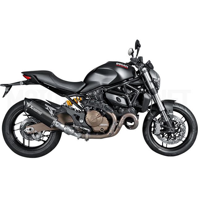 Escape Akrapovic Slip-On Line Ducati Monster 821 / 1200 14-16 (CE) titanio-negro