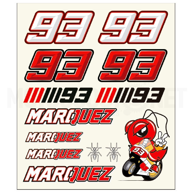 Set 11 pegatinas Marc Marquez