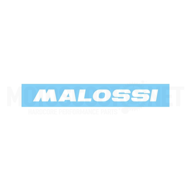 Pegatina anticalórica horizonal Malossi 110mm blanca