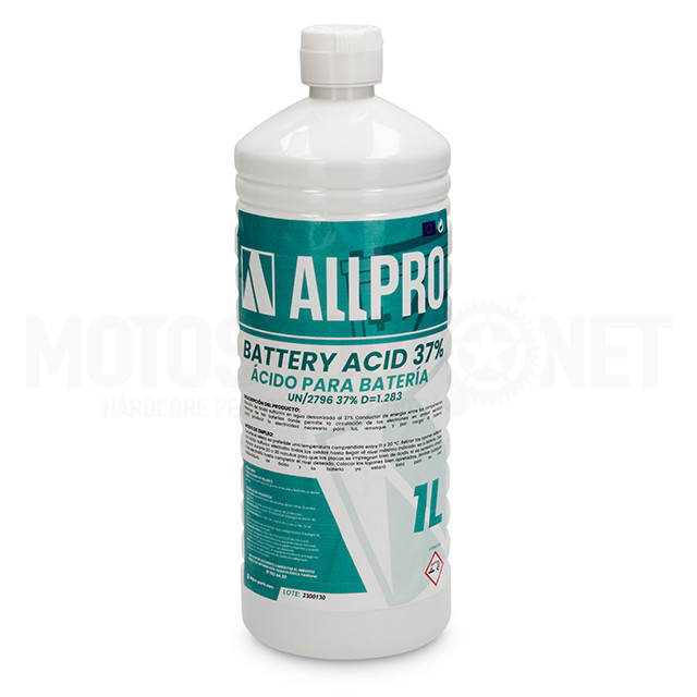Acido sulfurico de batería 37% AllPro 1 litro