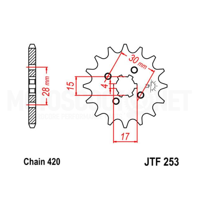 JTF253.17, F25317, JT 253, 120300538