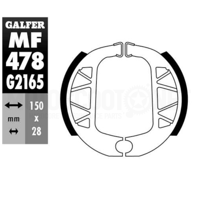 Zapatas de freno MF478G2165 Galfer