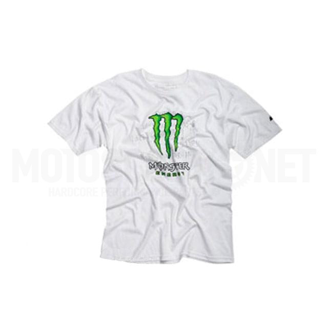 Camiseta Monster BUST IT TEE, blanca, talla XL