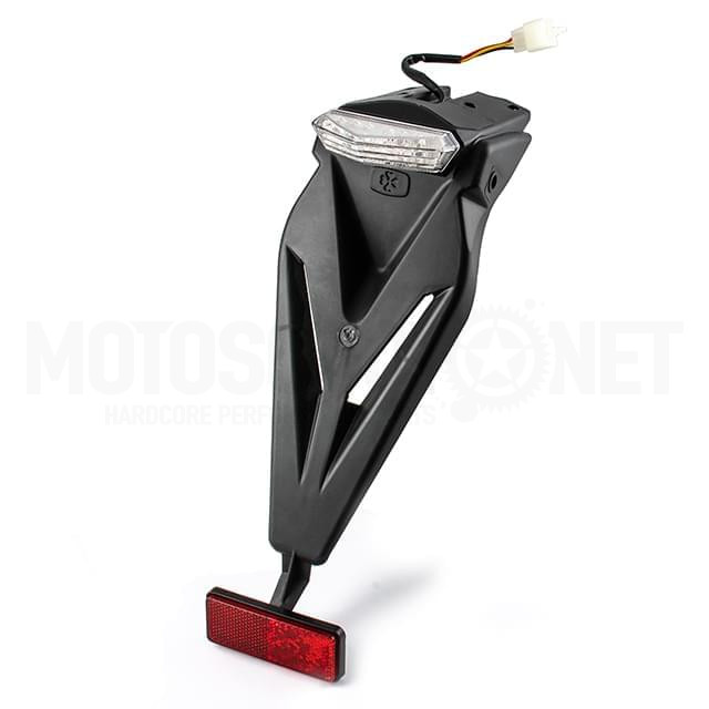 Portamatricula LED con catadrioptico Homologado CE Universal motos de  marchas