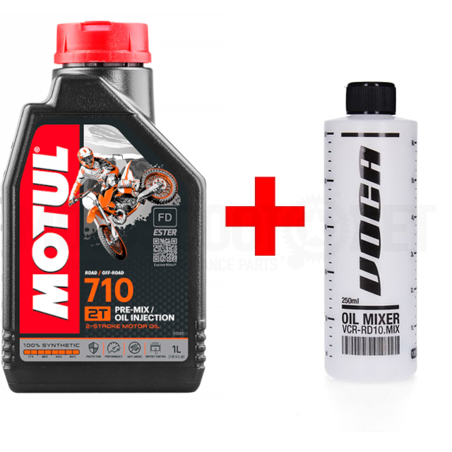 Pack aceite Motul 710 1L + probeta Voca
