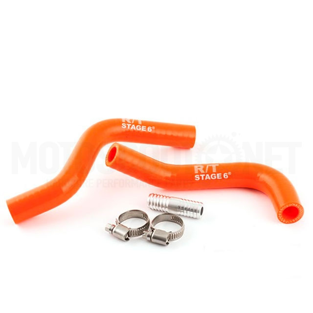 Tubos radiador de silicona Minarelli horizontal LC Stage6 - naranja ref: S6-01216600/OR