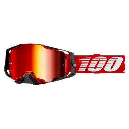 Gafas Offroad 100% Armega Rojo - Cristal Espejo Rojo