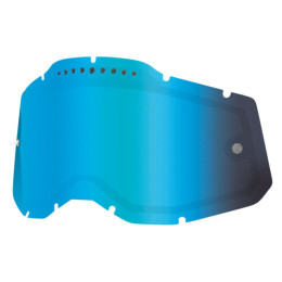 Cristal Recambio Doble Ventilado gafas Offroad 100% Generation 2 Espejo Azul