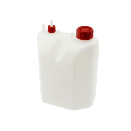 Depósito gasolina 5L de plástico, incl. Tubito, con soporte por tornillos (19x29x17cm)