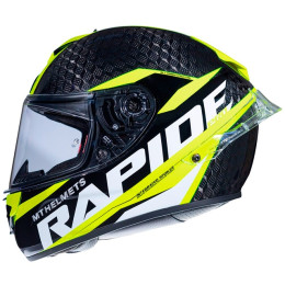 Casco MT Helmets FF104PRO Rapide Pro Carbon C3 Amarillo Fluor Brillo