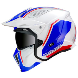 Casco MT Helmets TR902XSV Streetfighter SV Twin B7 Azul Perla Brillo