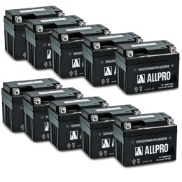 Caja de 10 baterías YTX4L-BS Sellada Allpro