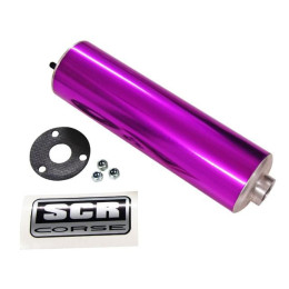Silenciador SCR-Corse "SM 60 Aluminio" marchas 50cc, 22cm, color: lila
