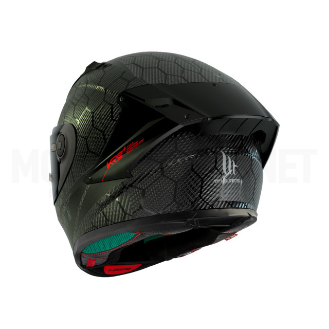 Casco integral MT Helmets KRE+ Solid A11 carbono brillo talla L