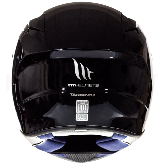 Casco MT Helmets FF106 Targo Solid A1 Negro Brillo