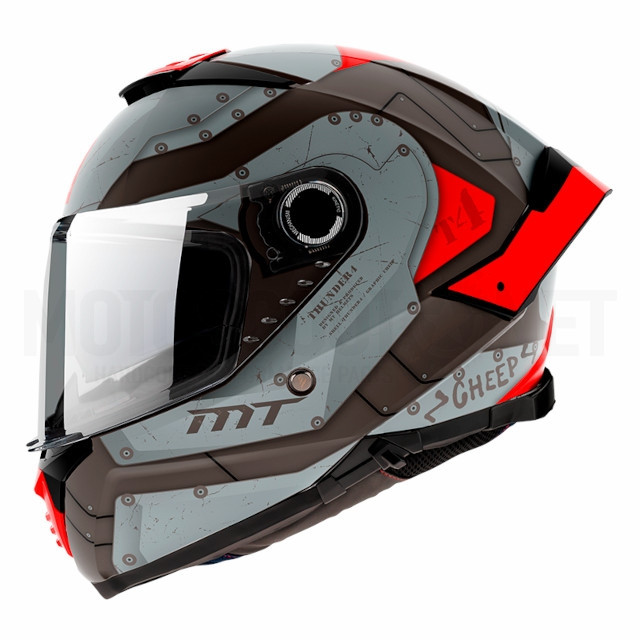 Casco MT Helmets FF118SV Thunder 4 SV Cheep Rojo Mate
