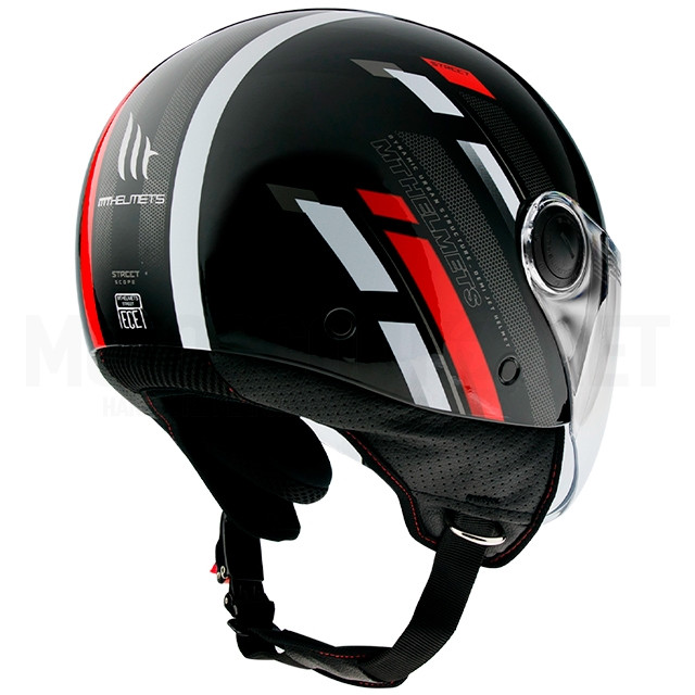 Capacete MT Helmets OF501 Street Scope D5 - Vermelho Brilhante Sku:A-1105435351 /a/-/a-mtof501scoped5_02.jpg