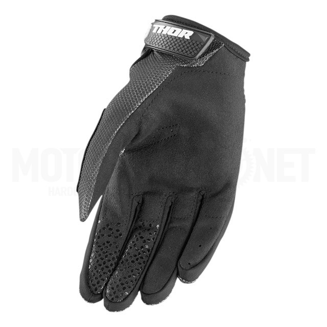 Guantes Off-Road Infantil Thor Sector Negro Palma