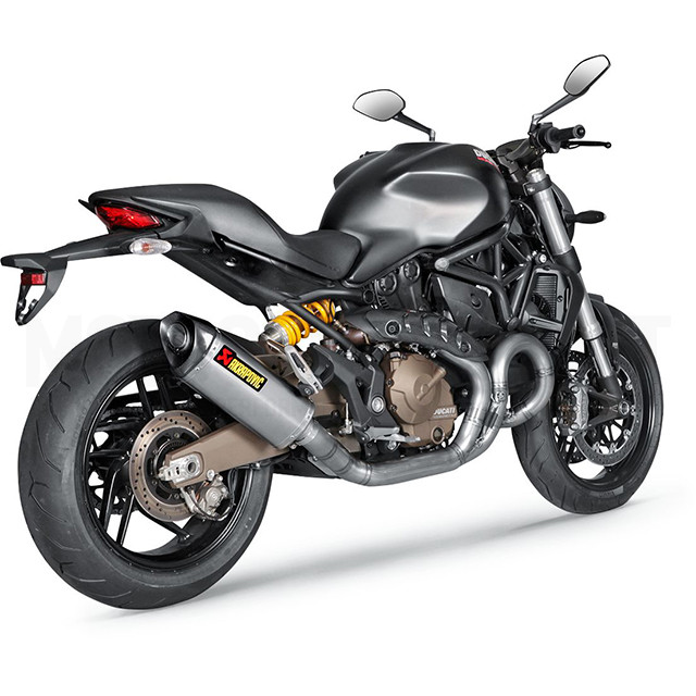 Escape Akrapovic Slip-On Line Ducati Monster 821 / 1200 14-16 (CE) titanio-carbono