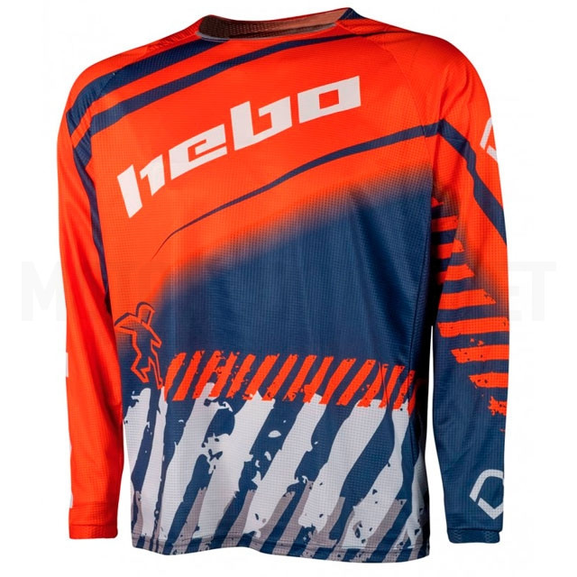 Camiseta Cross junior Hebo Stratos naranja ref: A-HE2525