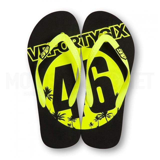 Chanclas Valentino Rossi Flip Flop Negras ref:A-VRUFF211204