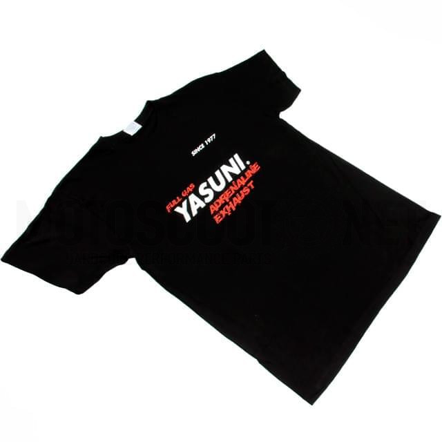 T-shirt com logo na frente e verso Yasuni Preto tamanho L