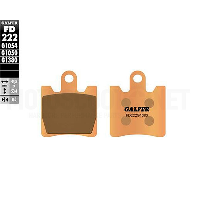 Pastillas de freno Galfer - Metal sinterizadas, SUZUKI BURGMAN AN 250 4T LC (´03-´06)