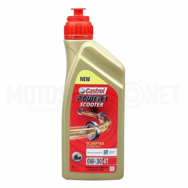 Aceite motor 4T 0W30 1L Castrol Power1 Scooter 