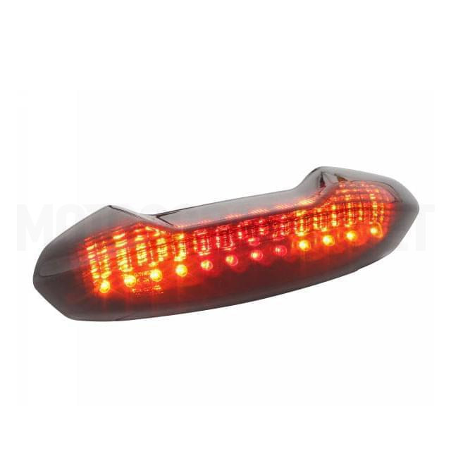 Farolim traseiro LED com indicadores de linha negra Piaggio NRG (CE) STR8 