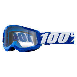 Óculos Offroad 100% Strata 2 Junior Azul - Lente Transparente