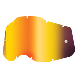 Lente substituição óculos Off-road 100% Generation 2 - Vermelha Espelhada