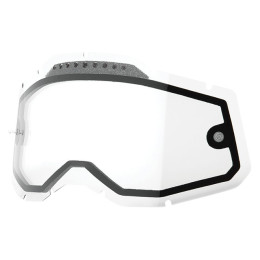 Lente substituição Dupla Ventilada óculos Off-road 100% Generation 2 - Transparente