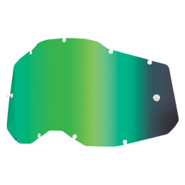 Lente substituição óculos Off-road 100% Generation 2 Infantil - Verde Espelhada/Fumada