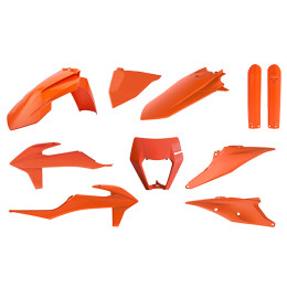 Kit de plásticos KTM EXC/EXC-F 20-22 Polisport - naranja