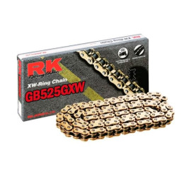 Corrente de transmissão RK GB525GXW com 112 elos Ouro