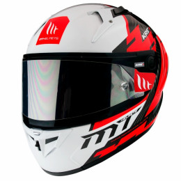 Casco MT Helmets FF103PLUSC KRE+ Carbon Brush A5 Rojo Brillo