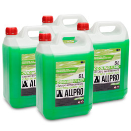 Caixa do líquido de refrigeração 5L 30% 4 peças AllPro - verde