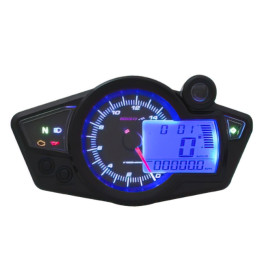 Velocímetro Koso RX1N GP Style CE - Display Preto / luz Azul 