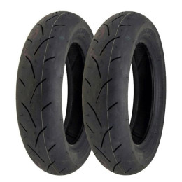 Jogo de pneus Bridgestone BT-601SS dianteiro YCX100/90-12 / traseiro YCY 120/80-12