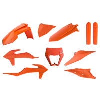 Kit plástico KTM EXC/EXC-F 20-22 Polisport - laranja
