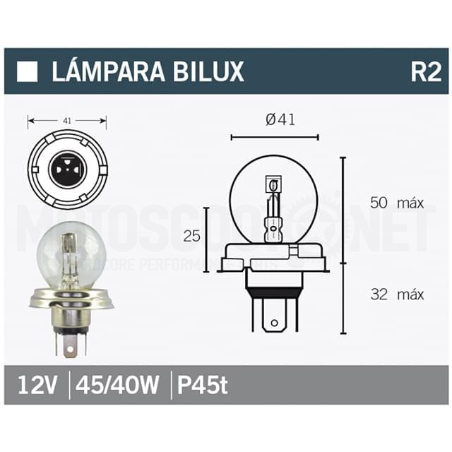 P45T bulb 12V 45/40W Bilux Vparts  Sku:14665 /1/4/14665.jpg