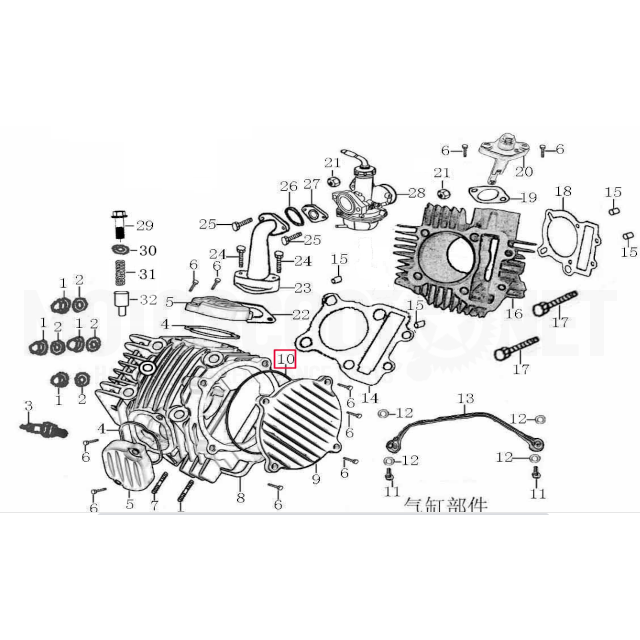 O-ring for timing belt cover ZongShen engine 155Z Sku:90122-JE15-0000 /9/0/90122-je15-0000.png