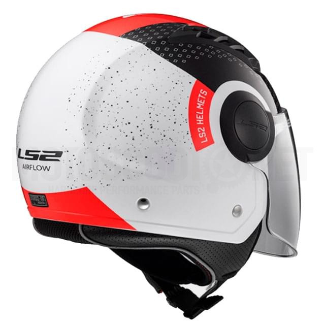 Jet Helmet LS2 OF562 Airflow Condor White/Red/Black Sku:A-305625232 /a/-/a-ls30562.52.32_03.jpg