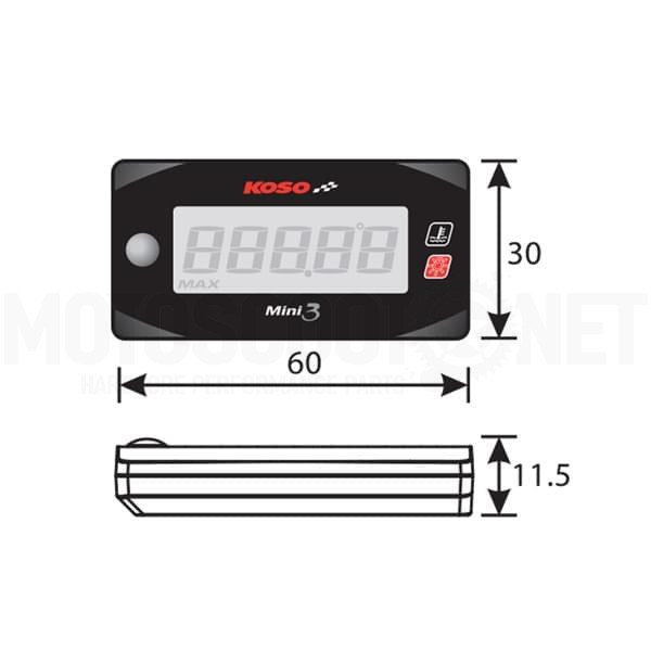Fuel meter Koso Mini Style 3 Sku:BA003250 /b/a/ba0032505_1.jpg